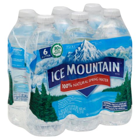 Order ICE MOUNTAIN 100% Natural Spring Water 6 Pack 16.9oz food online from 7-Eleven store, Buffalo Grove on bringmethat.com