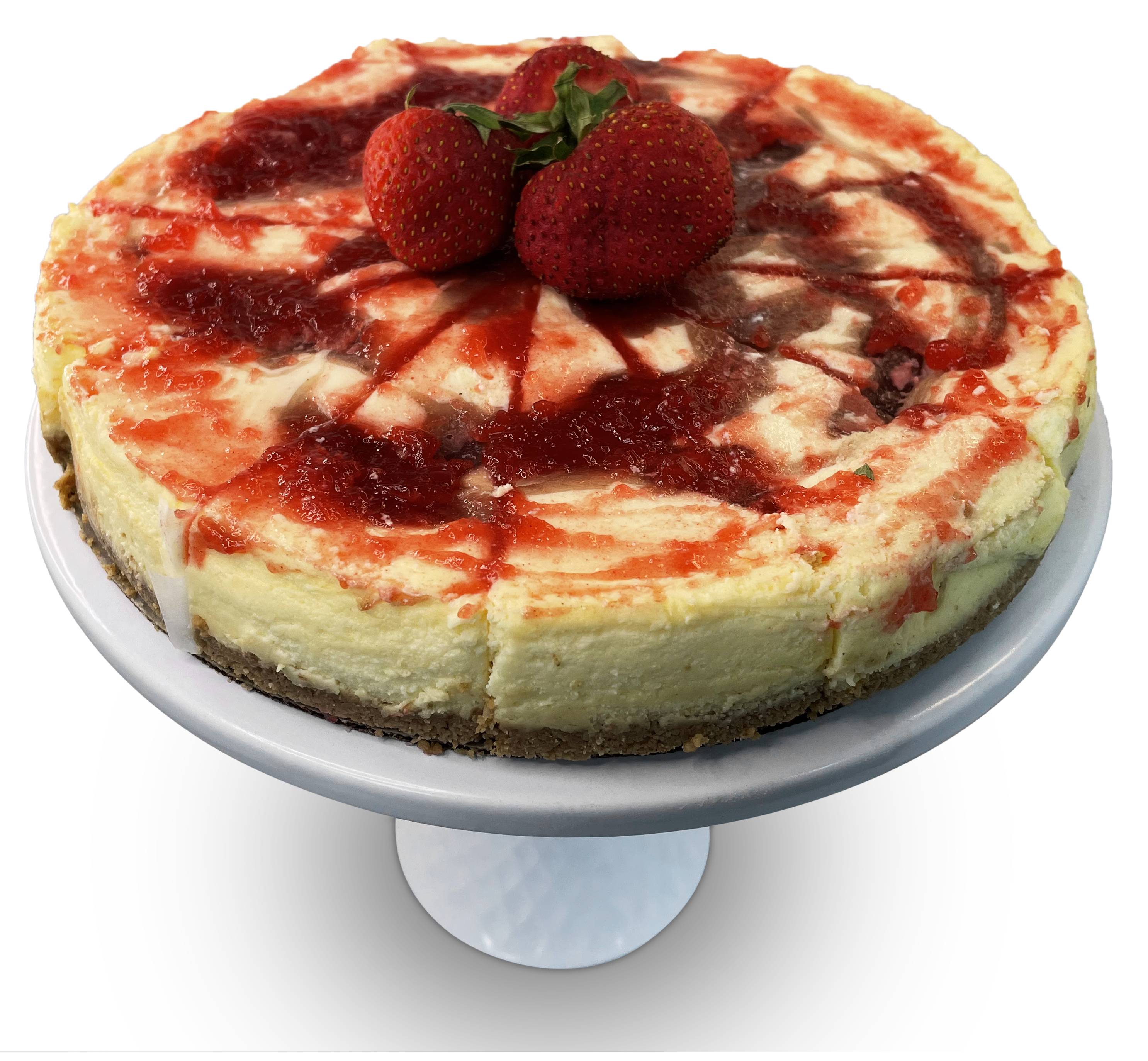 Order Andy Anand Tangy Strawberry Cheesecake 9" - 2 lbs food online from Andy Anand Chocolates store, Chino on bringmethat.com