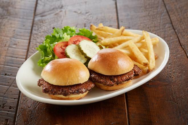 Order Kids' Mini Burgers food online from Bj Restaurant & Brewhouse store, Little Rock on bringmethat.com