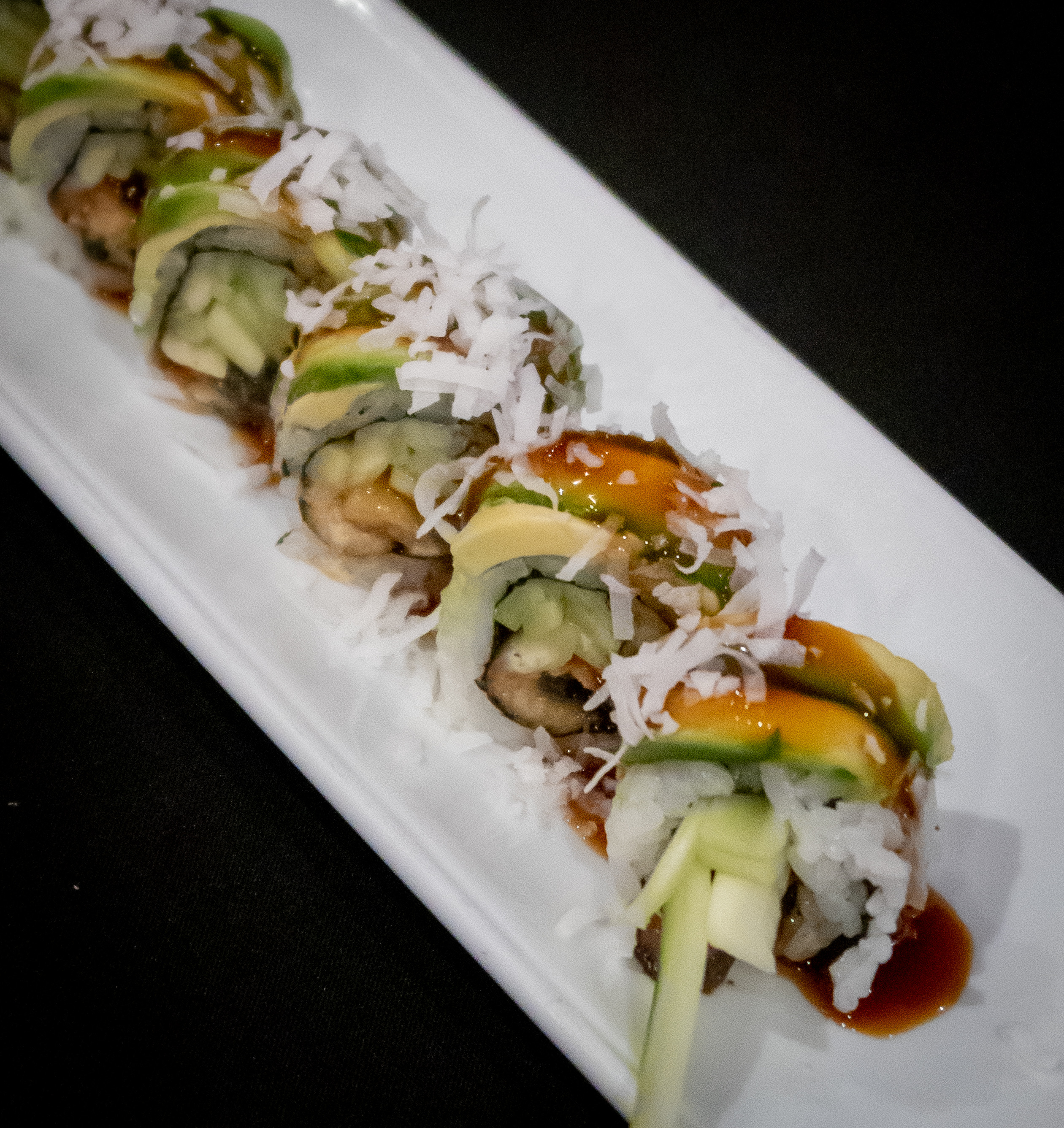 Order Caterpillar Roll food online from Sushi Thai II store, Vernon Hills on bringmethat.com