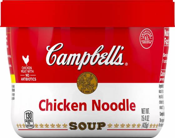 Order Campbells Chicken Noodle Soup 15.4 oz food online from Fair Mart store, Philadelphia on bringmethat.com