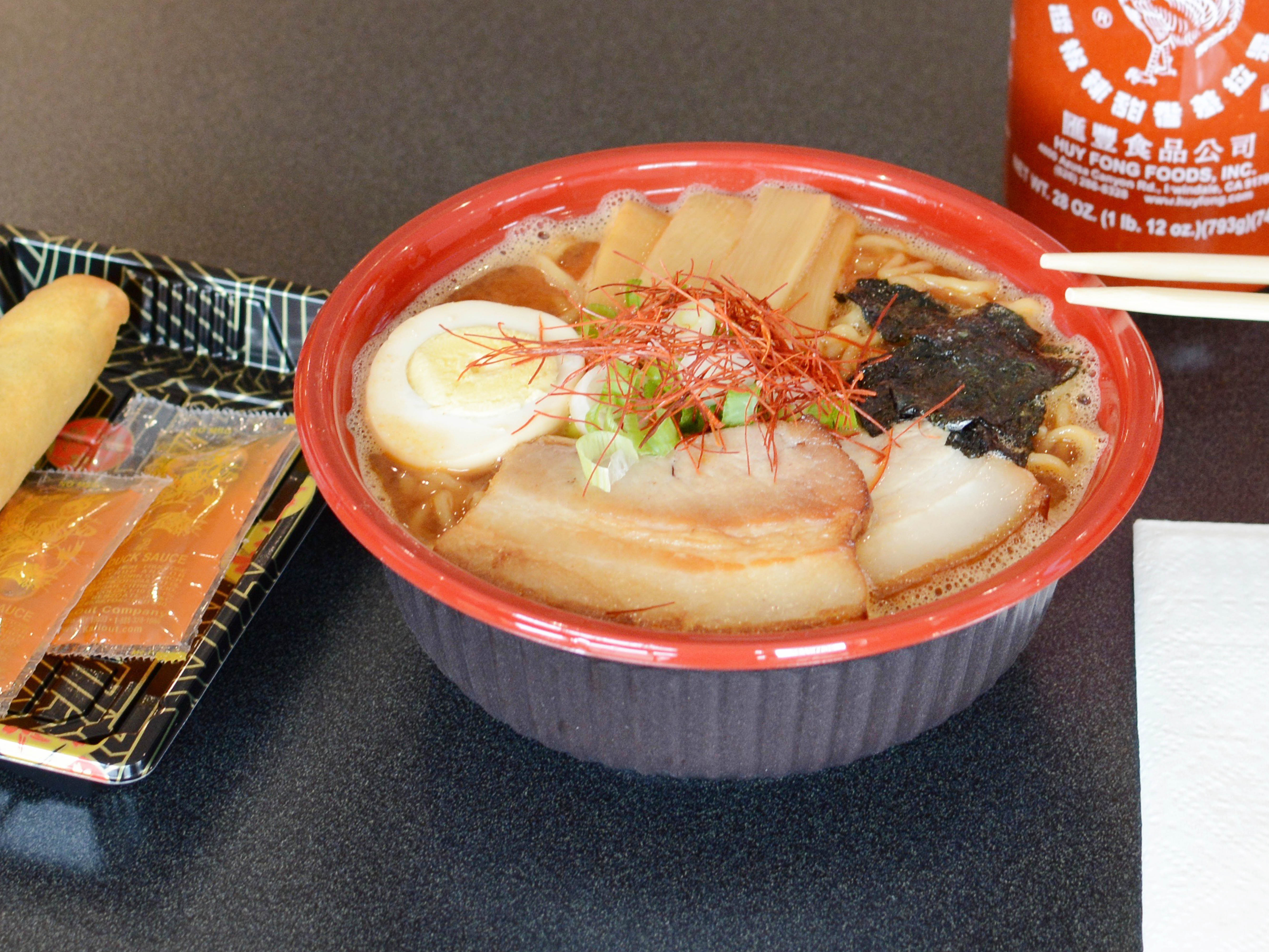 Order Spicy Garlic Miso Ramen food online from Bento House store, Reston on bringmethat.com