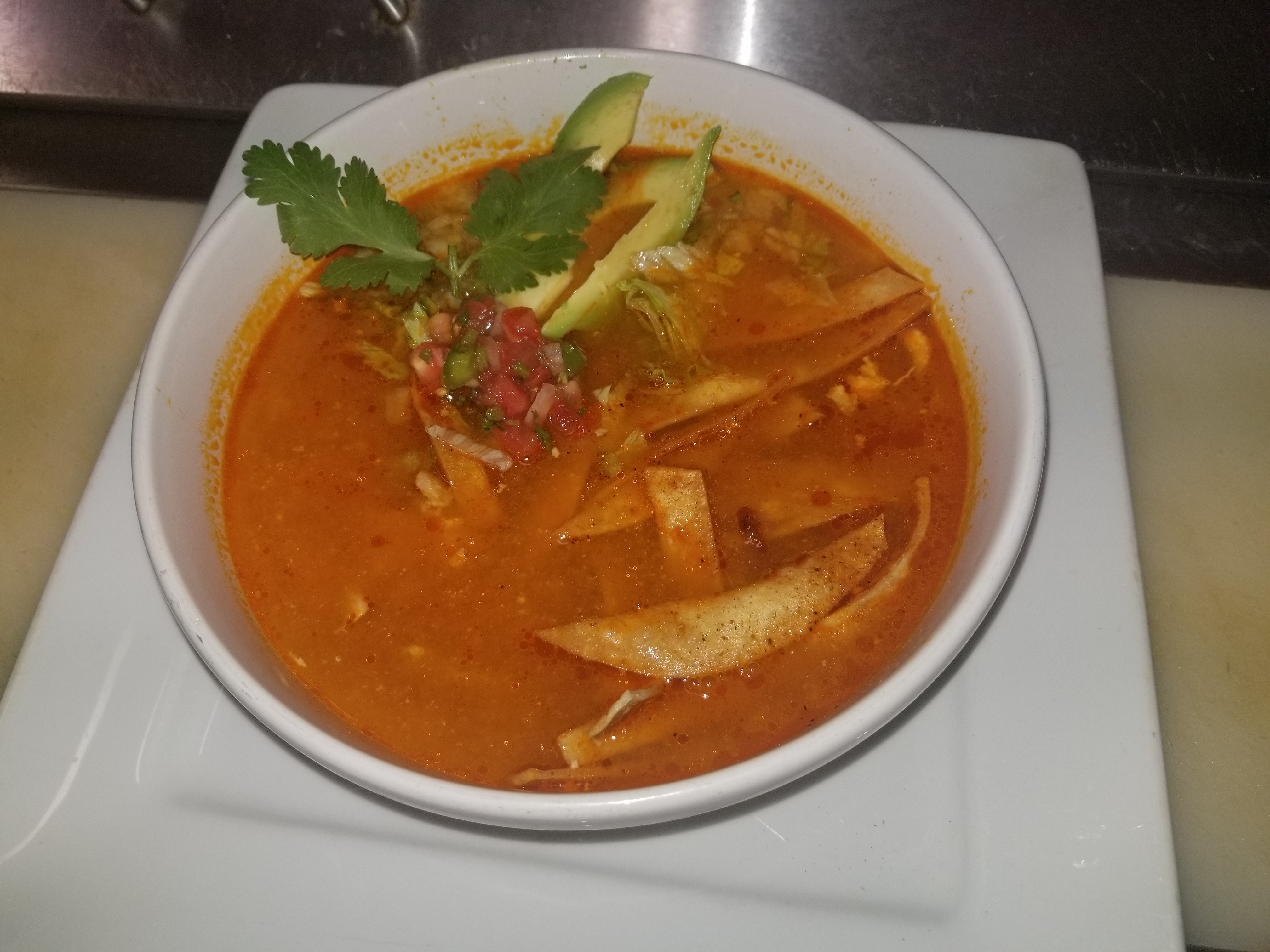 Order Chicken Tortilla Soup food online from Paraiso Rosel store, Reading on bringmethat.com