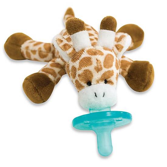 Order WubbaNub™ Size 0-6M Giraffe Infant Pacifier in Brown food online from Bed Bath & Beyond store, Lancaster on bringmethat.com