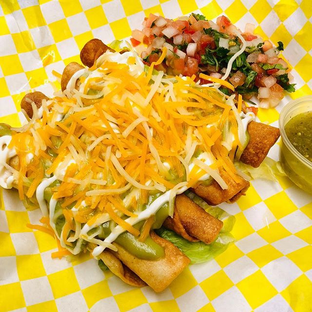 Order 6 Rolled Tacos food online from Papis Tacos And More store, Radcliff on bringmethat.com
