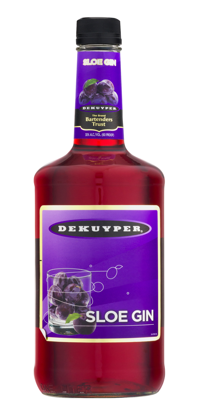 Order Dekuyper Sloe Gin 750 ML food online from Village Wine & Spirits store, Ventura on bringmethat.com