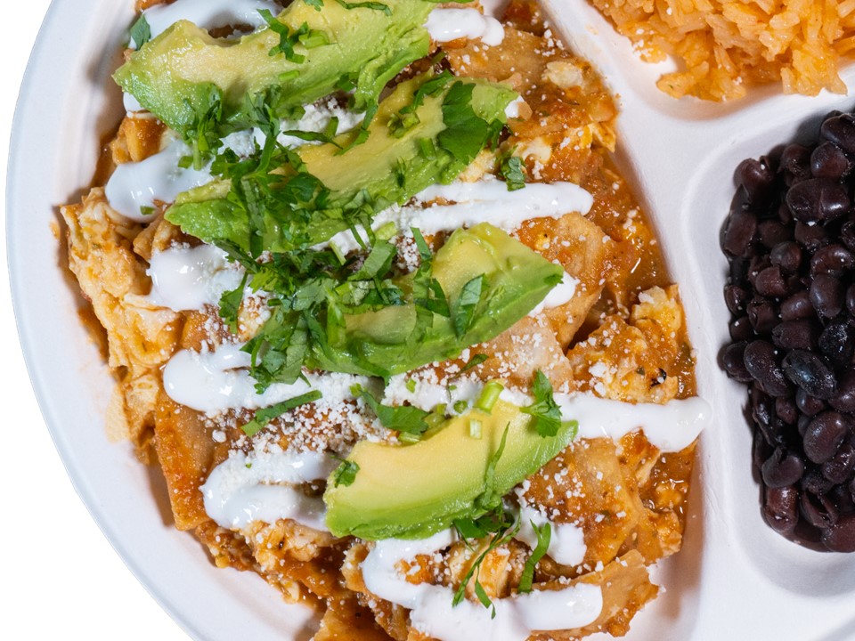 Order Chilaquiles food online from El Patio Fresh Mexican Grill store, Davis on bringmethat.com