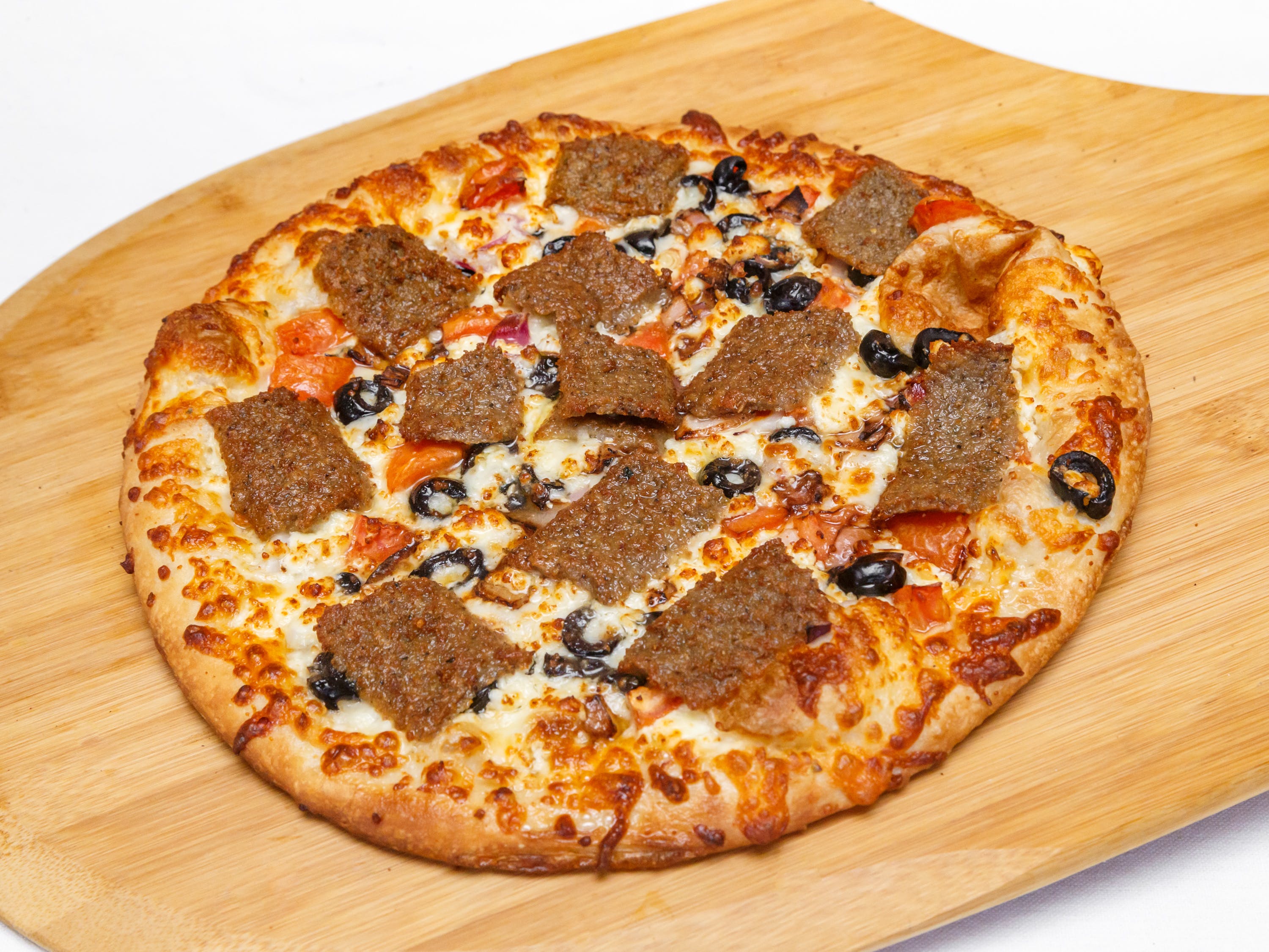 Order Greek Pizza - Small 10'' (6 Cut) food online from Pizza Pronto store, Pittsburgh on bringmethat.com