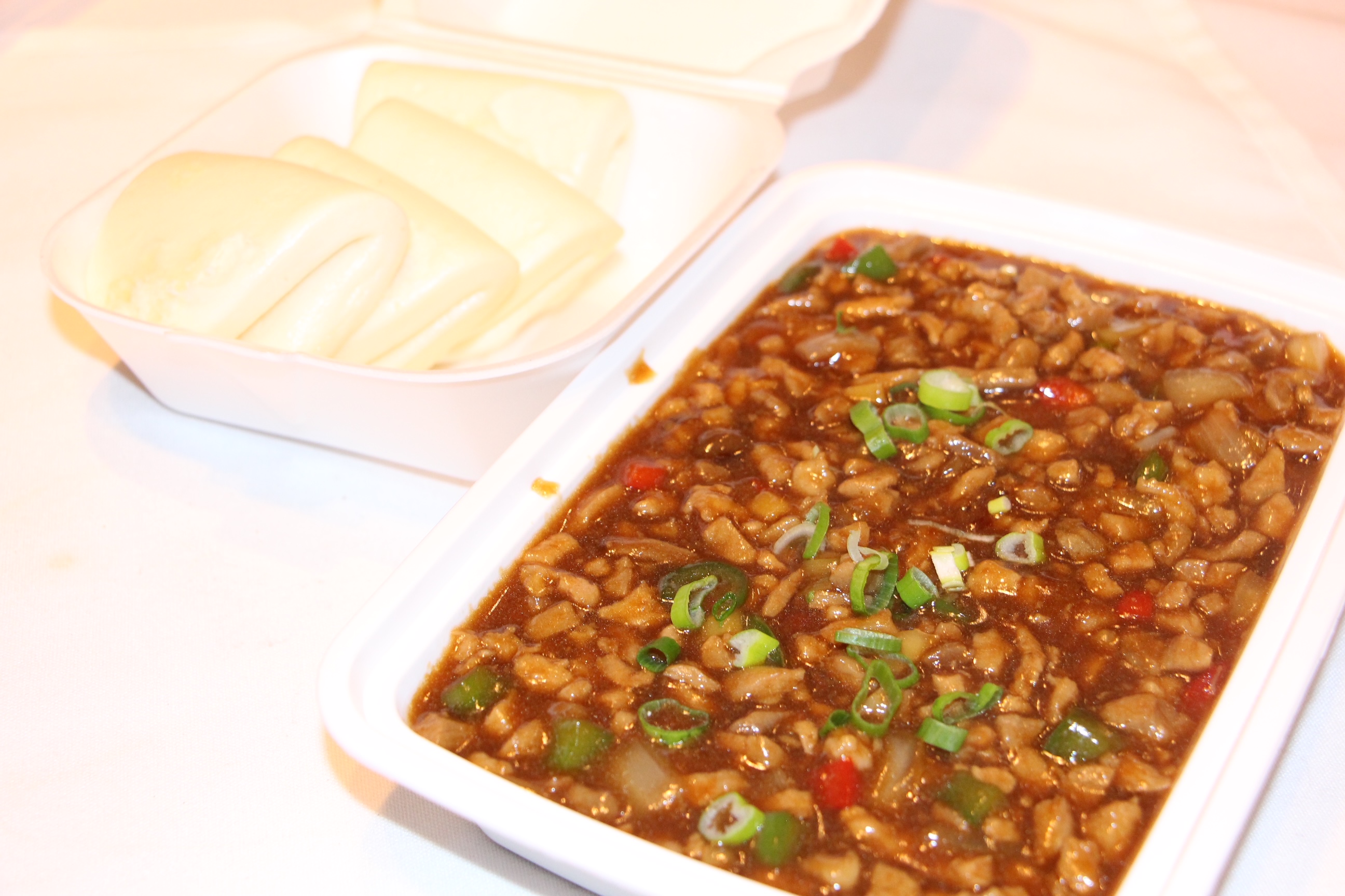 Order G06. Minced Pork with Rice Wrap food online from Nani Restaurant store, Madison on bringmethat.com