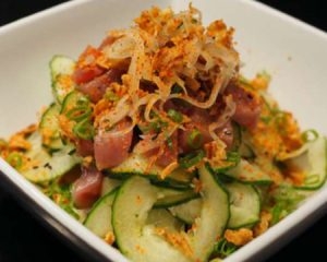 Order Salmon & Tuna Salad food online from Kumori Sushi & Teppanyaki - Nolana store, Mcallen on bringmethat.com