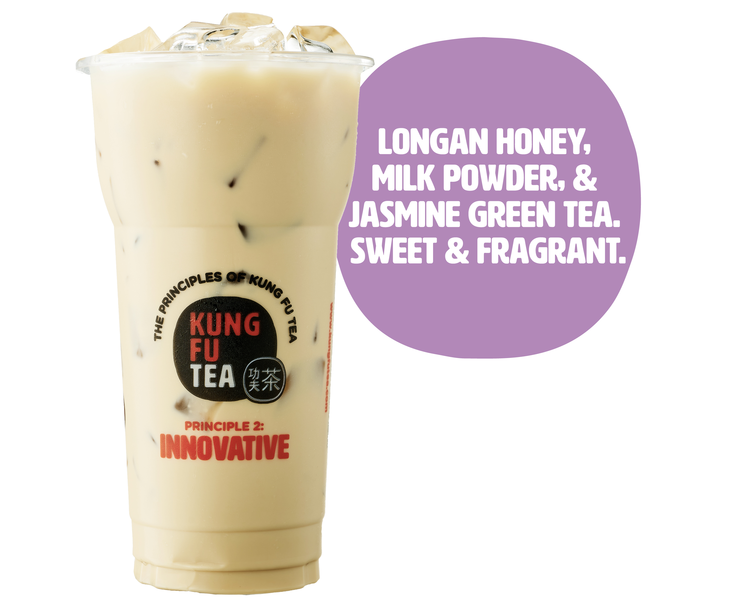 Order Honey Milk Green Tea food online from Kung Fu Tea store, Wichita Falls on bringmethat.com