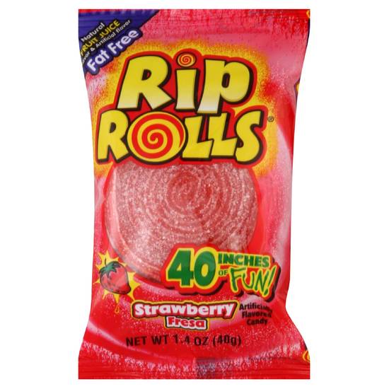 Order Rip Rolls Candy Strawberry (1.4 oz) food online from Rite Aid store, Eugene on bringmethat.com