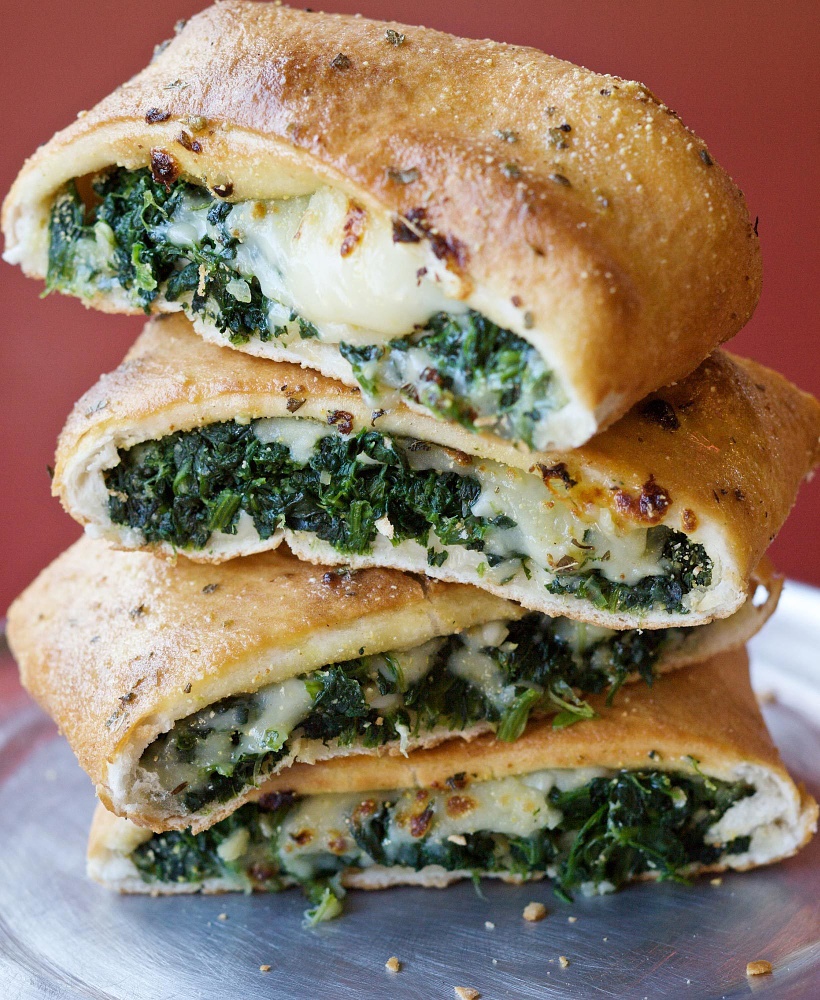 Order Garlic Spinach Stromboli food online from DoubleDave's Pizzaworks store, San Antonio on bringmethat.com
