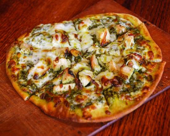 Order Pesto Chicken Flatbread food online from Tap House Grill store, Hanover Park on bringmethat.com