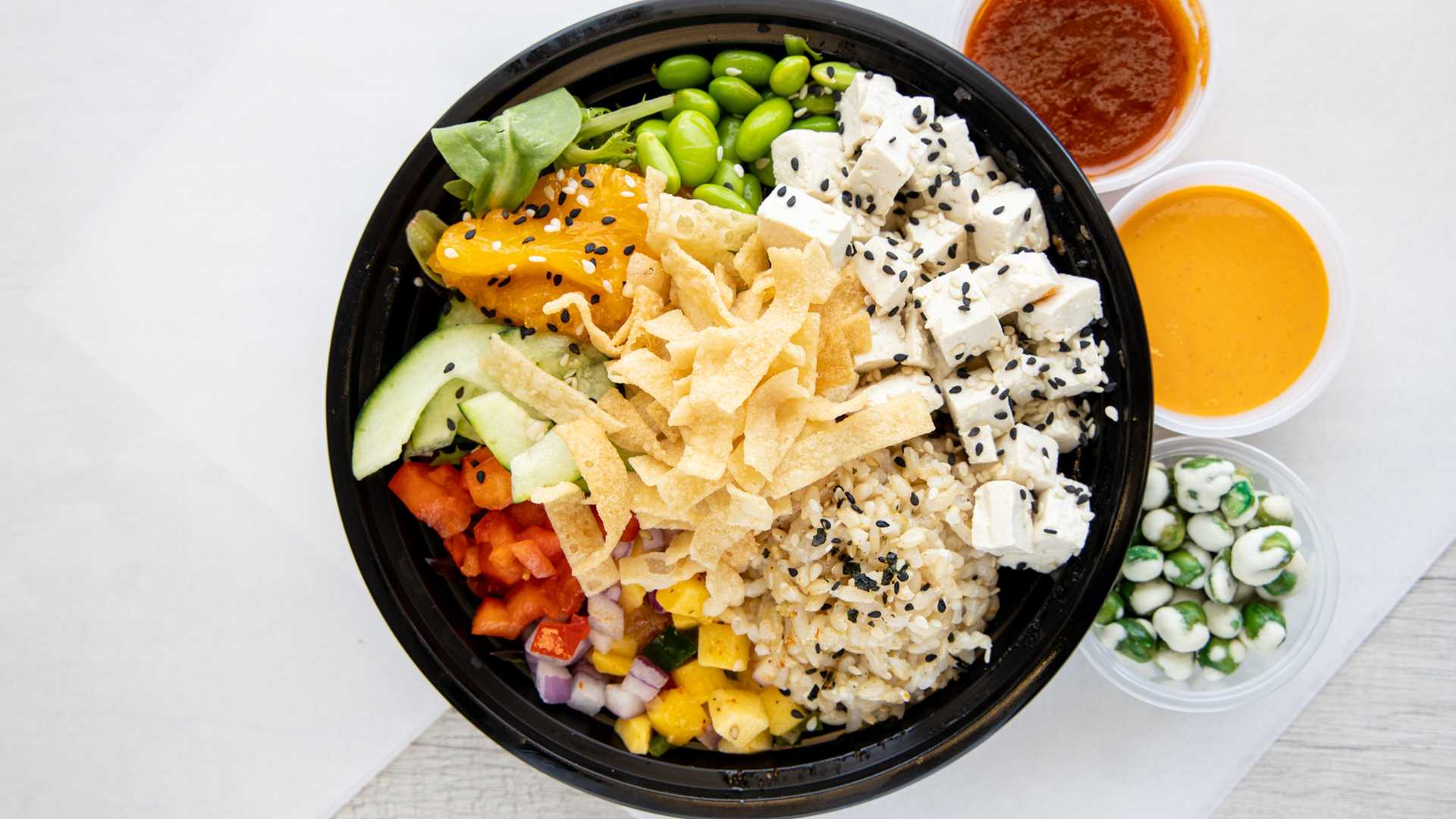 Order Vegan Bowl food online from Poke Bowl-Rrito store, Salinas on bringmethat.com