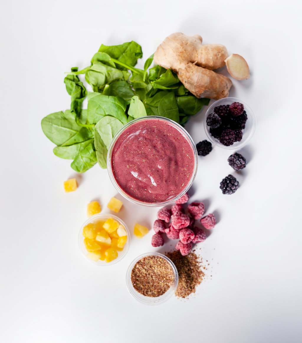 Order Purple Brain Smoothie food online from Smartbelly Smoothie Co. store, Crown Point on bringmethat.com