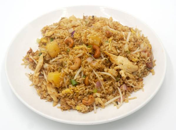 Order 601 Cashew Pineapple Chicken Fried Rice food online from 8000 Miles store, Roselle on bringmethat.com
