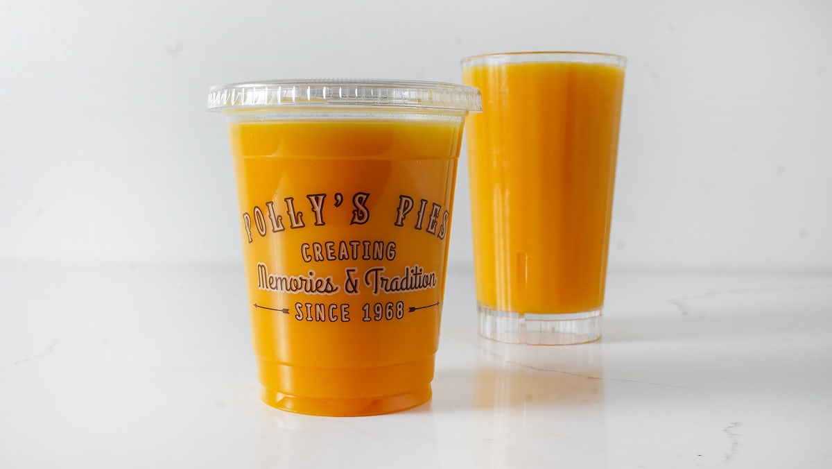 Order Orange Juice food online from Polly's Pies Restaurant & Bakery store, Norco on bringmethat.com