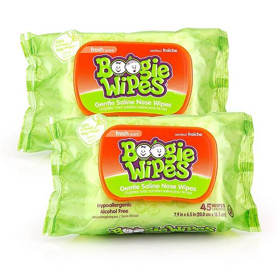 Order Boogie Wipes® 2-Pack 45-Count Saline Wipes in Fresh Scent food online from buybuy BABY store, Fresno on bringmethat.com