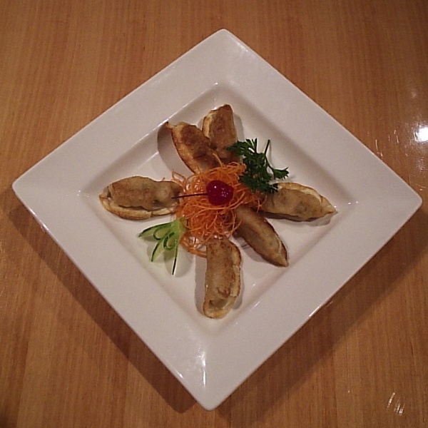 Order Pork Gyoza food online from Fin II Japanese Restaurant store, Stamford on bringmethat.com