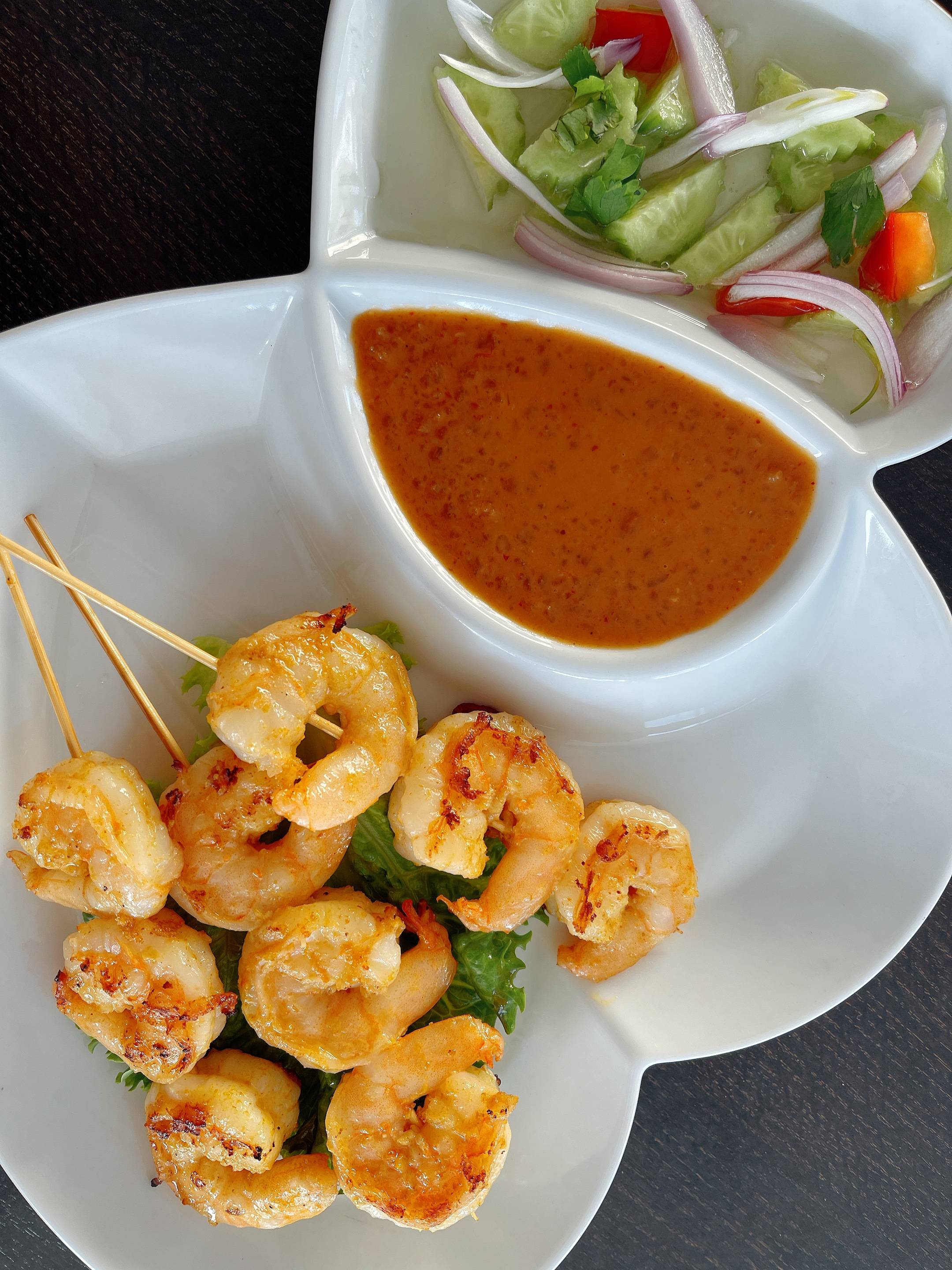 Order Shrimp Satay food online from Red Chicken store, San Gabriel on bringmethat.com