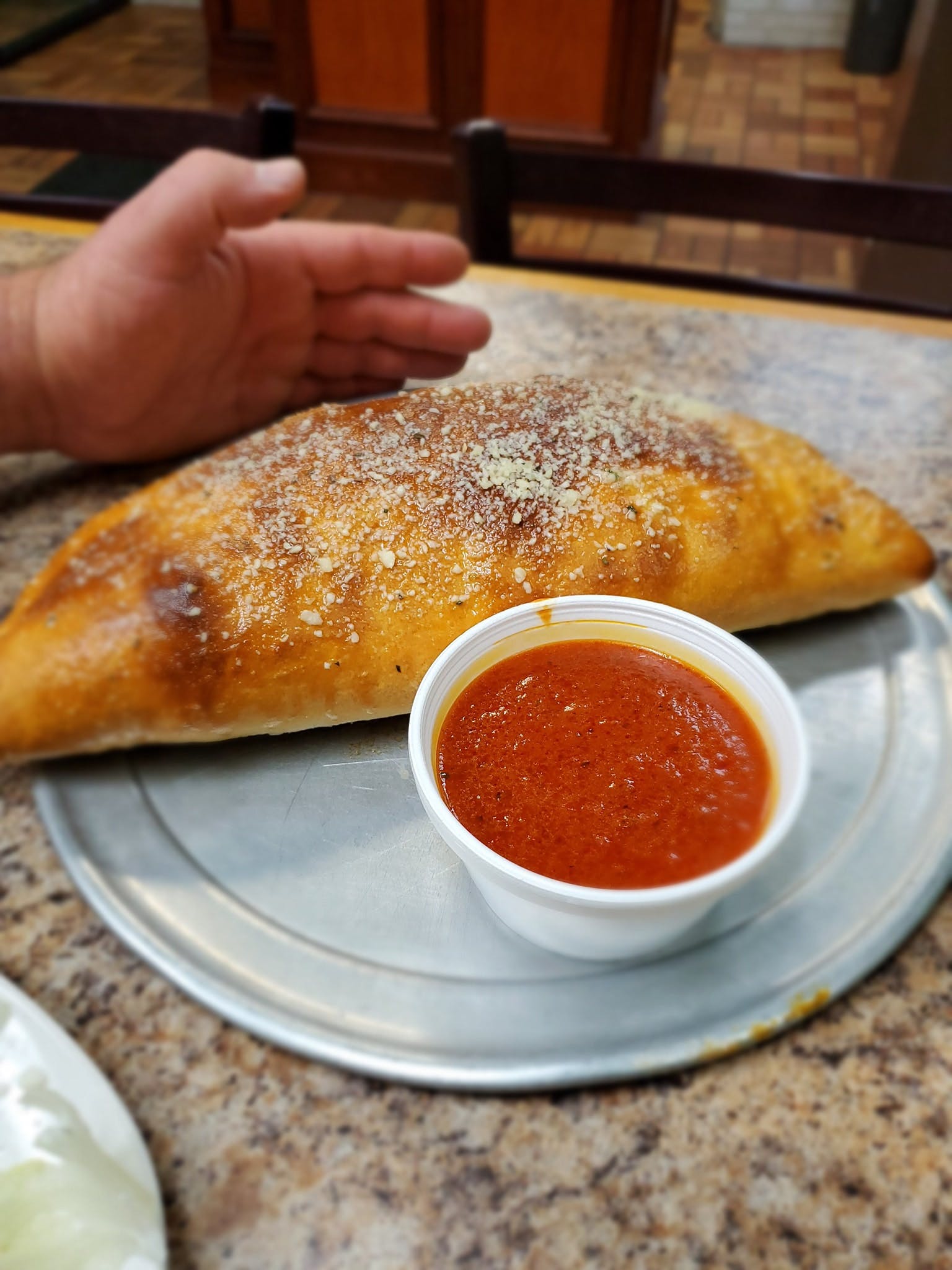 Order Cheese Calzone - Personal 8" food online from Dough Bros store, Rockford on bringmethat.com