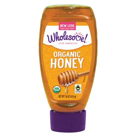 Order Wholesome Organic Honey Squeeze Bottle 16oz food online from Everyday Needs by Gopuff store, Sacramento on bringmethat.com