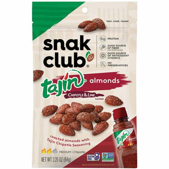 Order Snak Club - Almonds Chipotle & Lime food online from IV Deli Mart store, Goleta on bringmethat.com