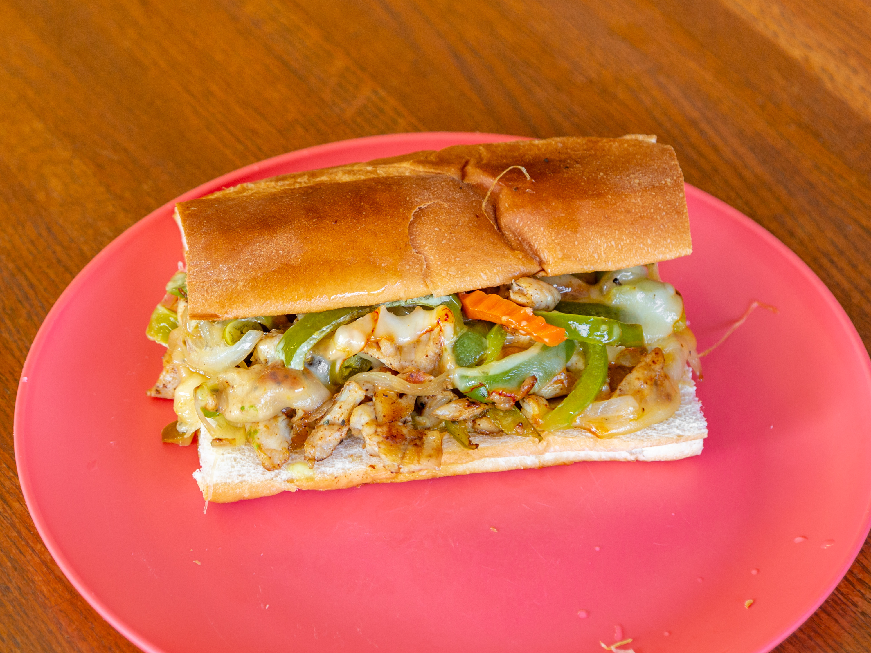 Order 9. Chicken Philly Sandwich  food online from Sun-D-Wich store, Chicago on bringmethat.com