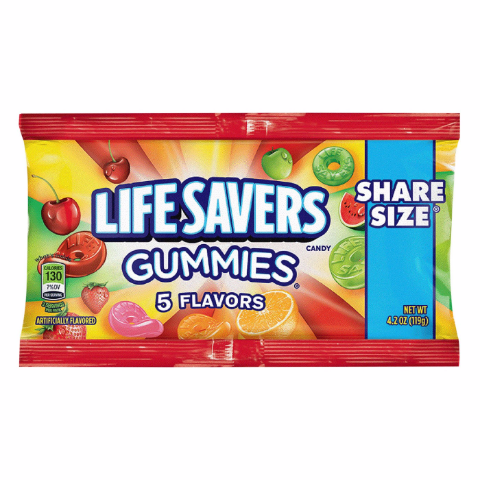 Order LifeSavers Gummies 5 Flavors King Size 4.2oz food online from 7-Eleven store, San Juan Capistrano on bringmethat.com