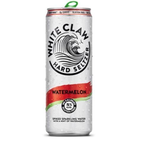 Order White Claw Hard Seltzer Watermelon 24oz Can food online from 7-Eleven store, New York on bringmethat.com