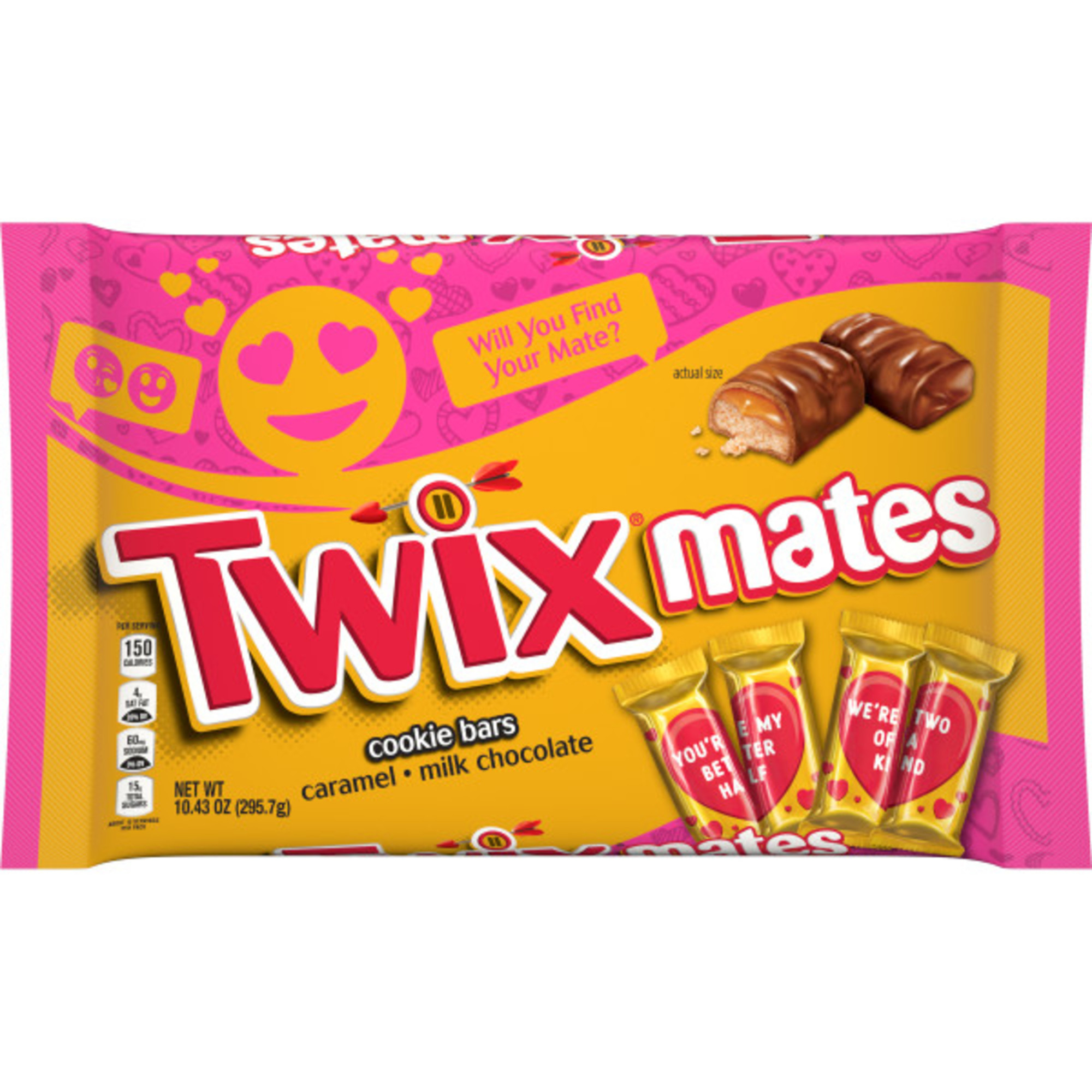 Order TWIX Caramel Minis Size Chocolate Cookie Bar Valentine Candy Bag - 10.43 oz food online from Rite Aid store, MILLER PLACE on bringmethat.com