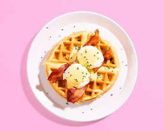 Order Waffle Benedict food online from Wanna Waffle store, Mount Vernon on bringmethat.com