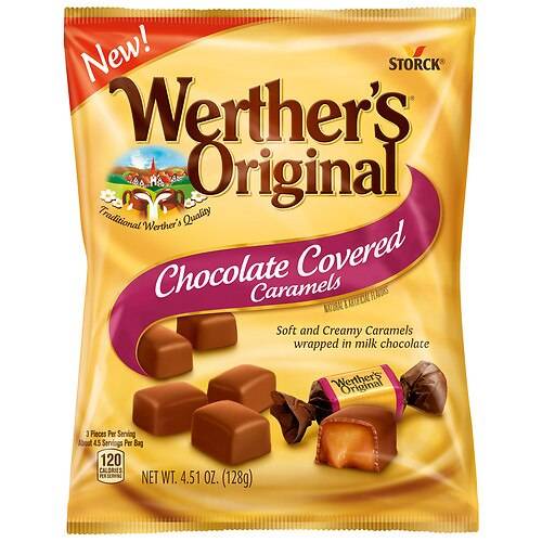 Order Werther's Original Halloween Soft Chocolate Covered Caramels - 4.51 oz food online from Walgreens store, Mckinney on bringmethat.com