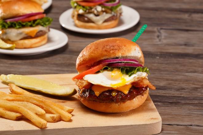 Order GF GLORY BURGER®† food online from Glory Days Grill store, Providence on bringmethat.com