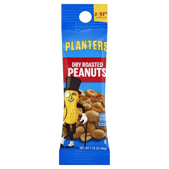 Order Planters Tube Dry Roasted Peanuts food online from Pepack Sunoco store, Peapack on bringmethat.com