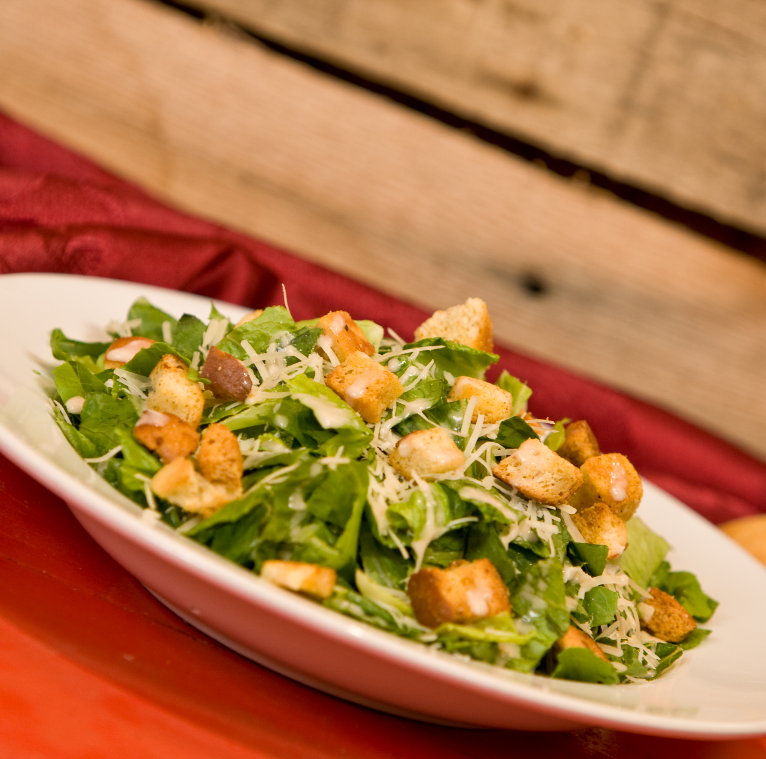 Order Caesar Salad food online from Selma Chicago Pizzeria store, Ladera Ranch on bringmethat.com