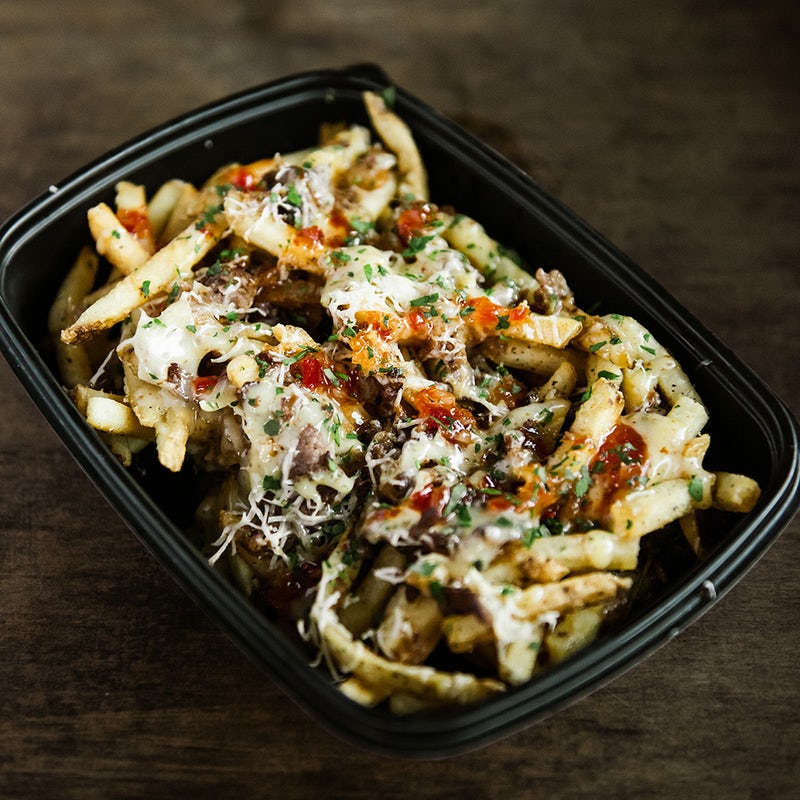 Order CHEESESTEAK FRIES food online from Beauty & The Burger store, Baton Rouge on bringmethat.com
