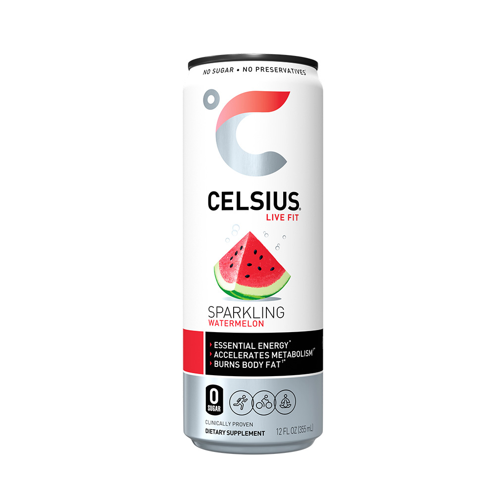 Order Celsius Live Fit, Sparkling Watermelon - 12 oz food online from Rite Aid store, MILLER PLACE on bringmethat.com