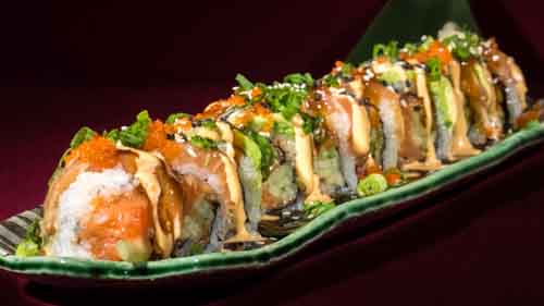 Order Salmon Mania Roll food online from Sushi Xuan store, Albuquerque on bringmethat.com