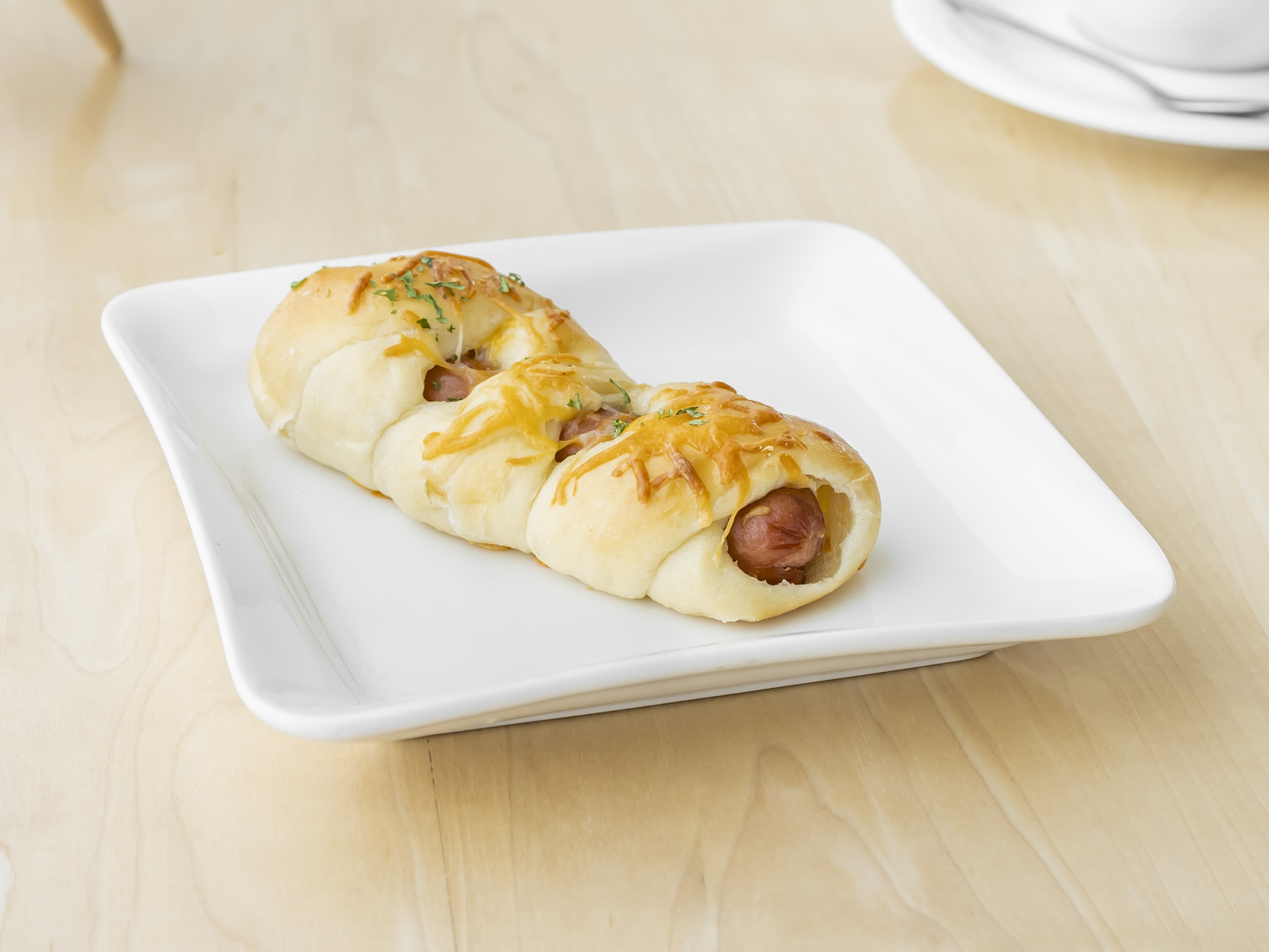 Order Hot Dog Cheese Bread  food online from Cloverleaf Coffee & Bakery store, Temple City on bringmethat.com