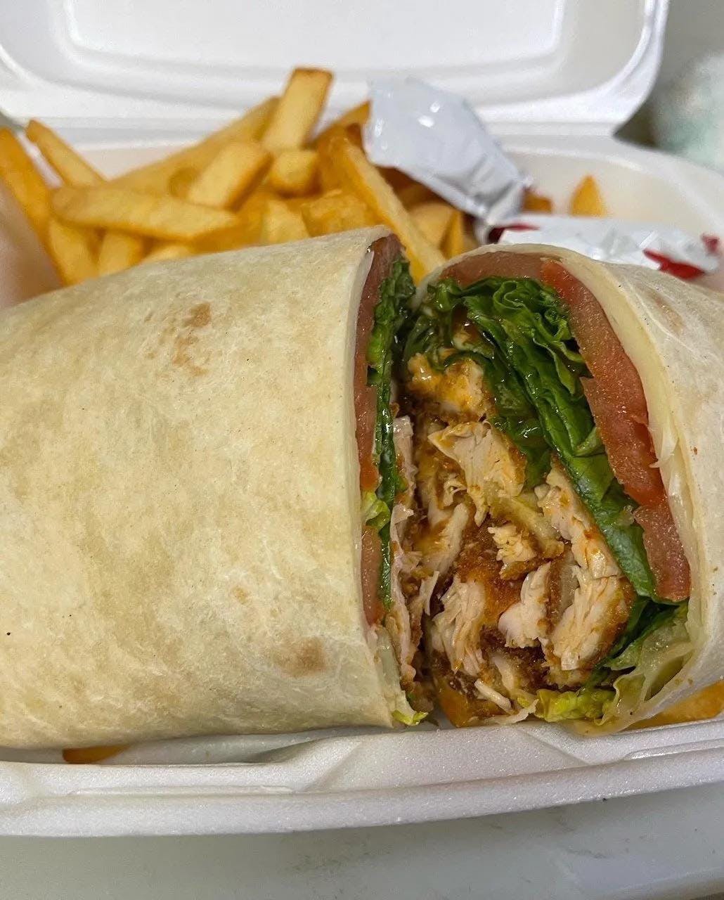 Order Chicken Cutlet Wrap - Wraps food online from Saybrook Pizza & Restaurant store, Old Saybrook on bringmethat.com