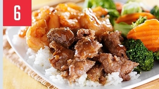 Order 6. Beef and Shrimp Teriyaki food online from Fuwa store, Los Angeles on bringmethat.com