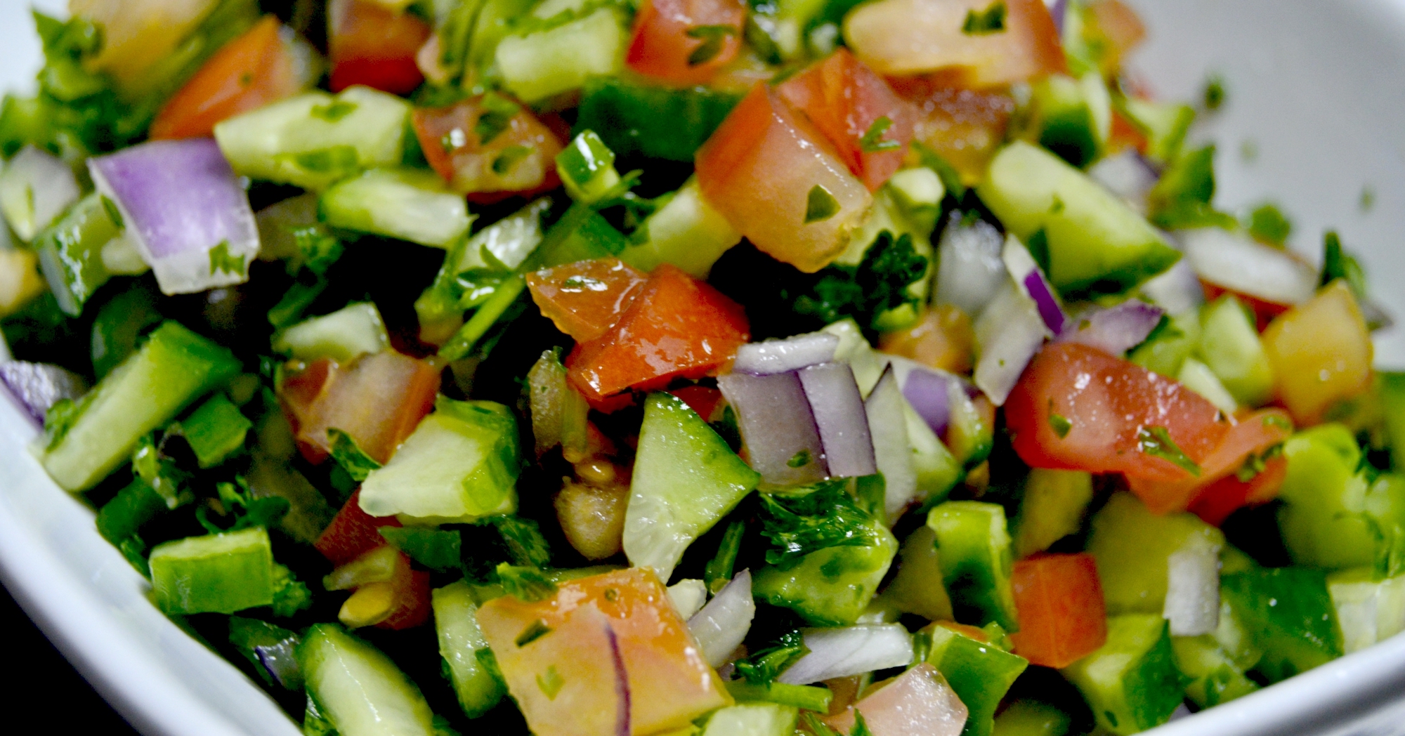 Order Shirazi Salad food online from Fresh Grill Mediterranean store, Los Angeles on bringmethat.com