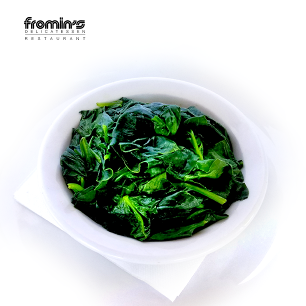Order Steamed Spinach food online from Fromins store, Santa Monica on bringmethat.com