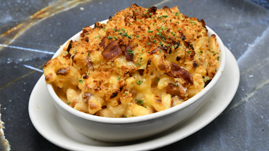 Order Bacon & Onion Macaroni & Cheese food online from Morton The Steakhouse store, Pittsburgh on bringmethat.com