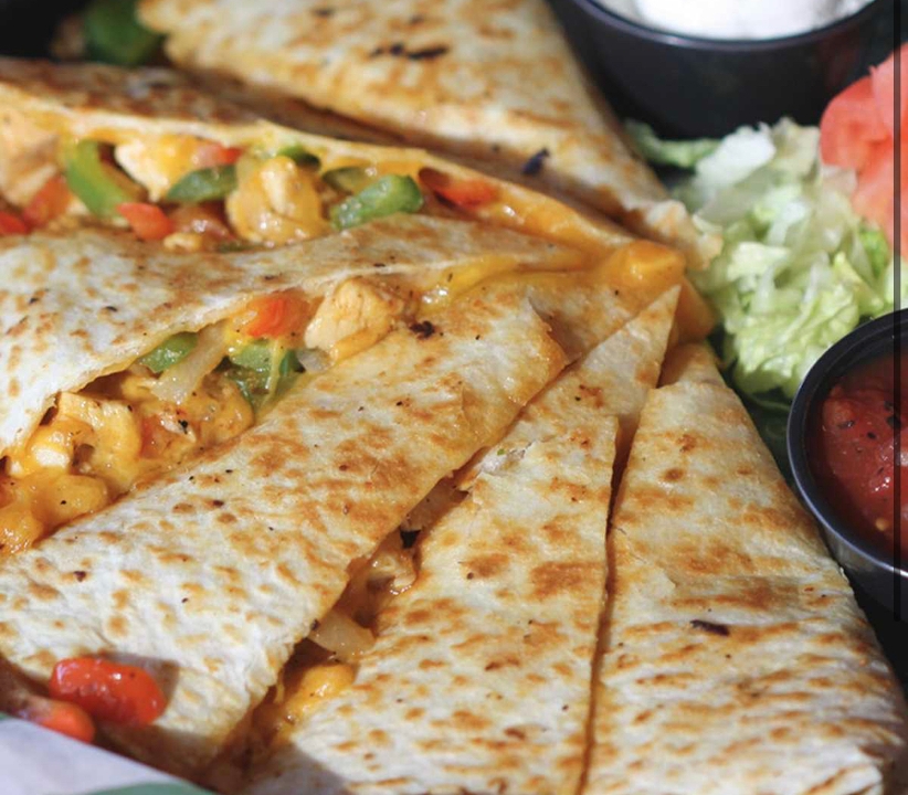 Order CHICKEN QUESADILLA food online from Leo's Coney Island store, Sterling Heights on bringmethat.com
