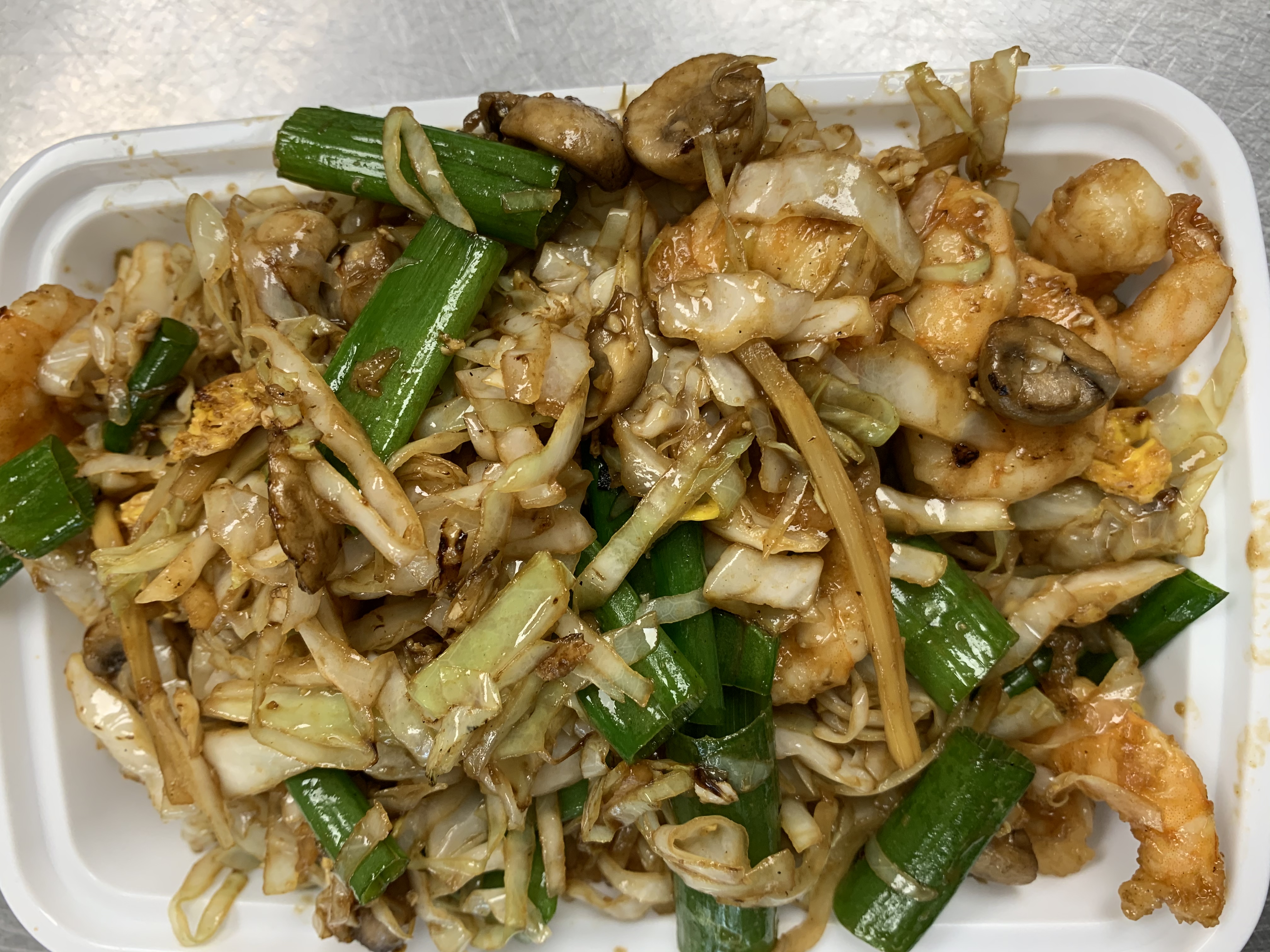 Order 112. Quart of Moo Shu Shrimp food online from New Jumbo Taste store, New Hyde Park on bringmethat.com