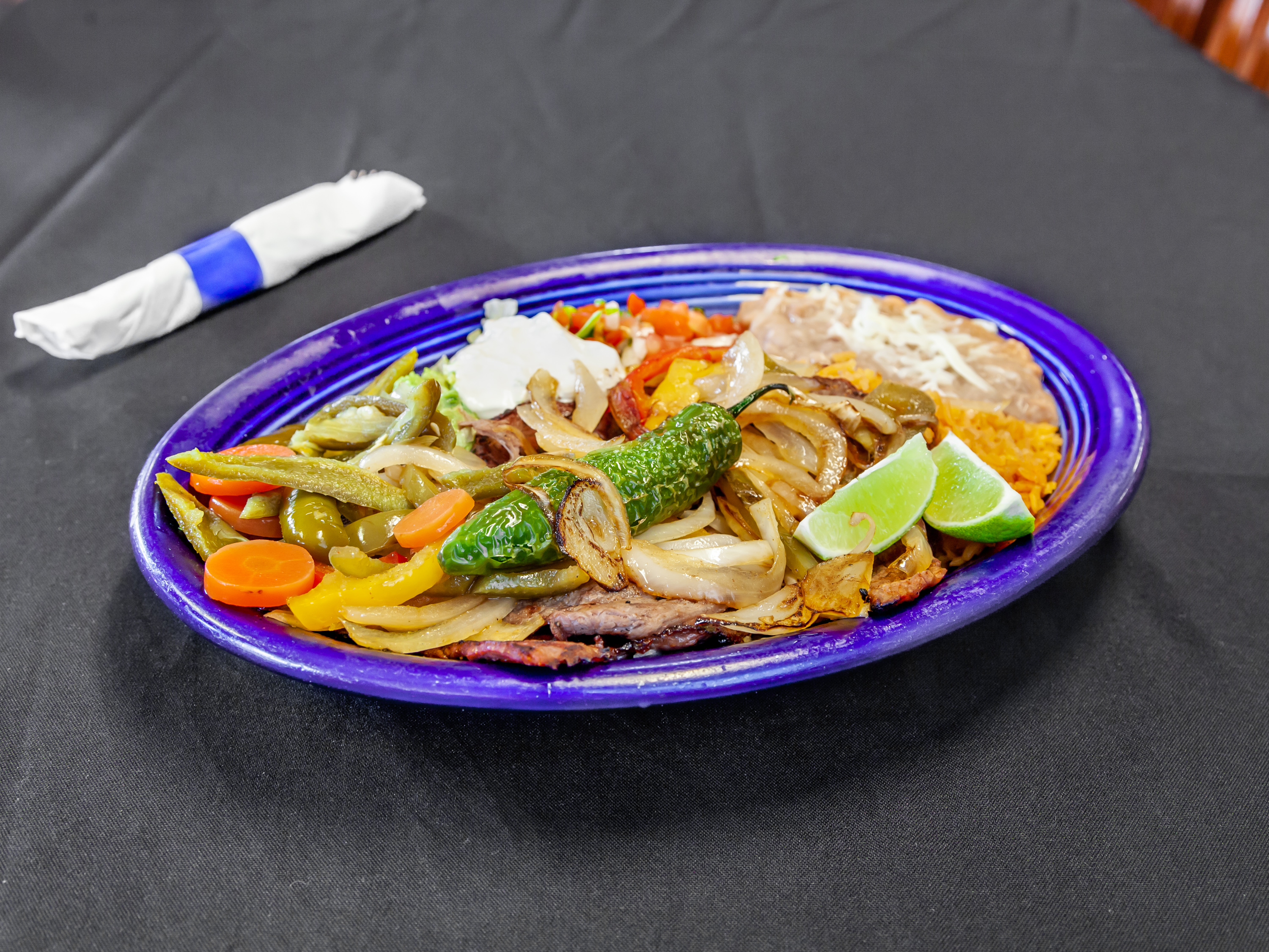 Order Carne Asada Plate food online from Meson Azteca store, Pleasant Hill on bringmethat.com