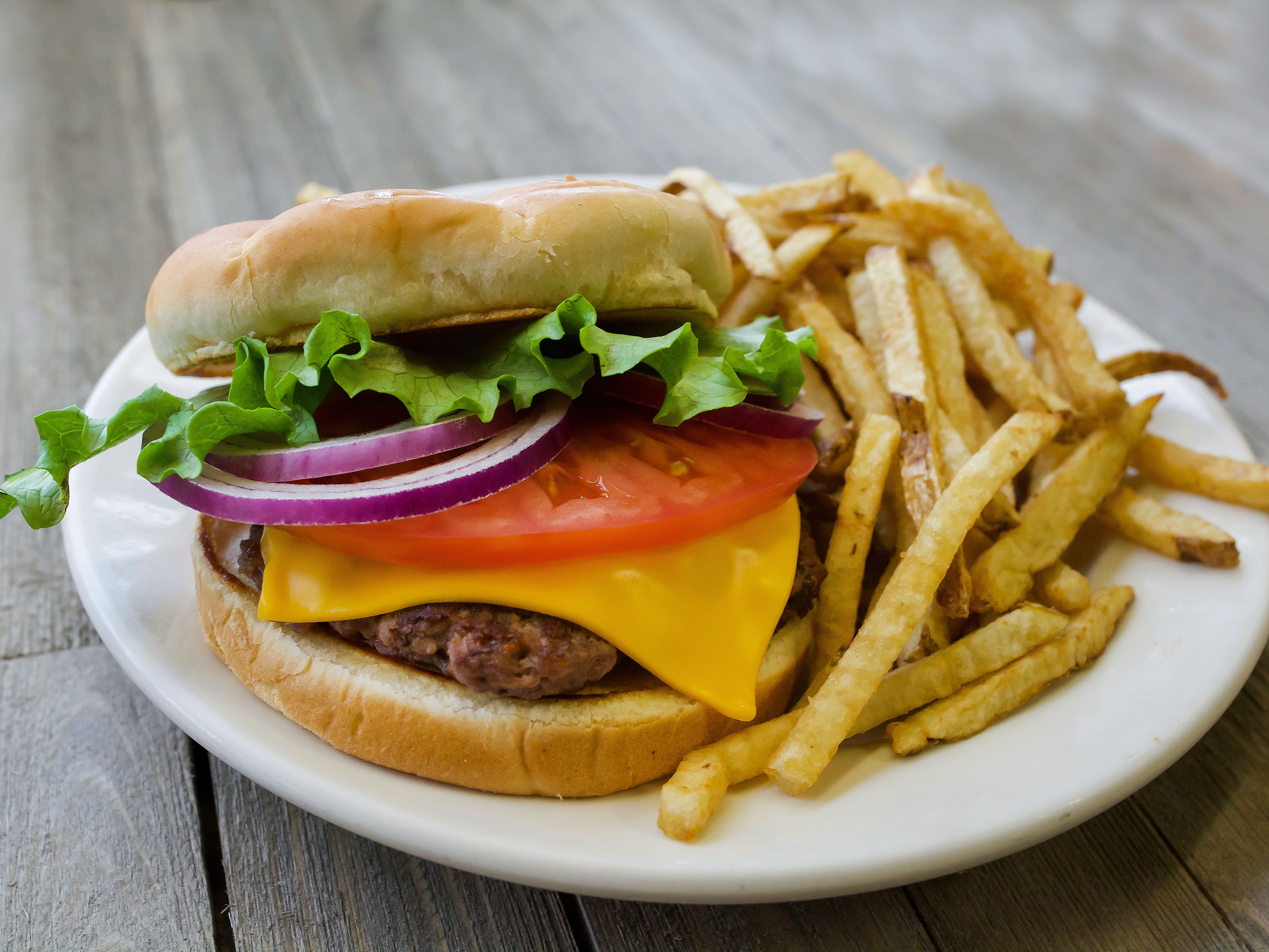 Order Cheeseburger food online from Gregory Family Restaurant store, Canton on bringmethat.com